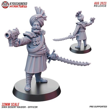 Officer Sikh Desert Raider Kyoushuneko Miniatures