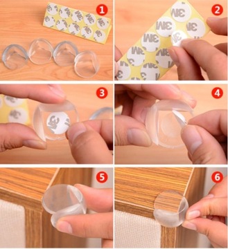 ЗАЩИТНАЯ КРЫШКА УГЛОВ МЕБЕЛЬНЫЕ УГЛЫ 12 шт.