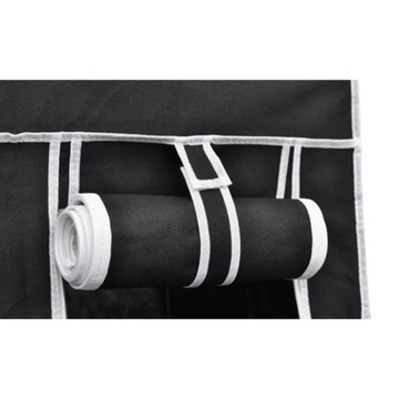 vidaXL Гардероб складной 110x45x175 см Черный