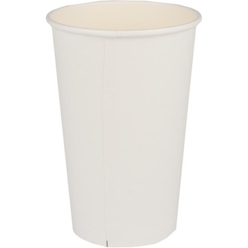 Kubek papierowy 400 ml BIAŁY 50 szt.
