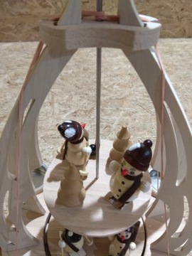 Адвент фигурка снеговика, подсвечник Dekohelden24