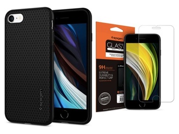 SPIGEN LA - ETUI OBUDOWA DO IPHONE SE 2022 + SZKŁO