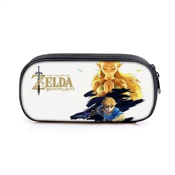Game Zelda Kingdom Tears Theme Large Capacity Pen Box Storage Bag School Le