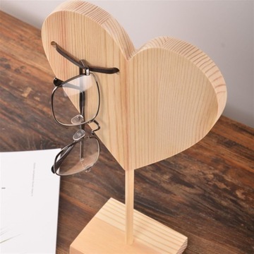 Dekoracyjny ekspozytor na okulary drewniana ramka na okulary stojak