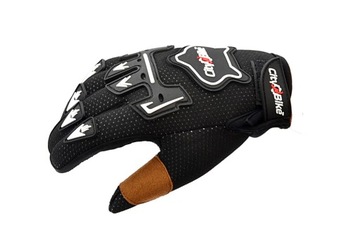 ДЕТСКИЕ МОТОЦИКЛОВЫЕ ПЕРЧАТКИ CROSS QUAD, ЧЕРНЫЕ, L