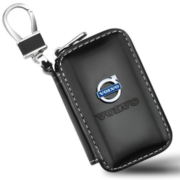 EKOSKÓRA ETUI SASZETKA POKROWIEC NA KLUCZE KLUCZYK SAMOCHODOWY VOLVO LOGO