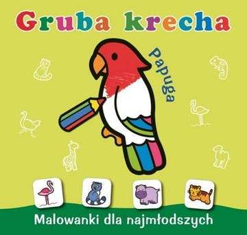 KOLOROWANKA GRUBA KRECHA PAPUGA SKRZAT GRUBY OBRYS