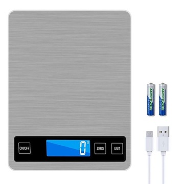 CYFROWA WAGA KUCHENNA ELEKTRONICZNA 15 KG ZE WYŚWIETLACZ LCD PRECYZYJNA 1G