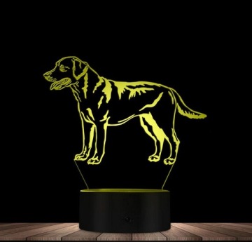 3D СВЕТОДИОДНЫЙ НОЧНИК ЛАМПА ДЛЯ СОБАКИ ЛАБРАДОР 16 ЦВЕТОВ + ПУЛЬТ ДИСТАНЦИОННОГО УПРАВЛЕНИЯ