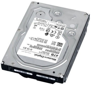 WD UltraStar DC HC310 4 ТБ 7,2 КБ 256 МБ SATA III 3,5 дюйма HUS726T4TALA6L4