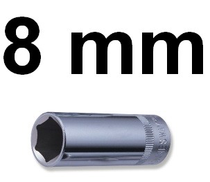 Nasadka długa 3/8 6-kątna 8mm S04HD3108 Jonnesway