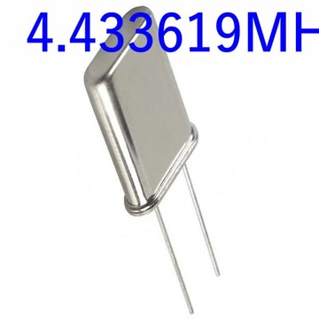 Oscylator rezonator kwarcowy 4.433619MHz HC49U 1szt