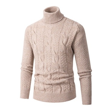 MĘSKI GOLF SWETER dopasowany ELASTYCZNY ELEGANCKI KOLORY