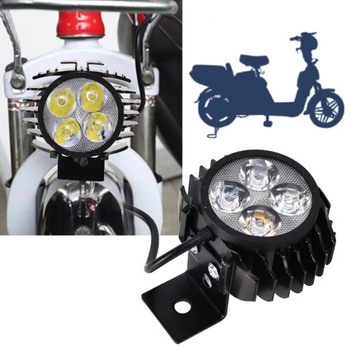 Reflektory motocyklowe LED Okrągły anioł 2 w 1