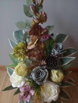 Вставка для вазы БУКЕТ, могильный букет, кладбищенский