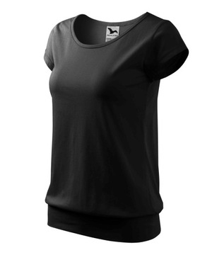 Koszulka bluzka damska t-shirt CITY czarny L