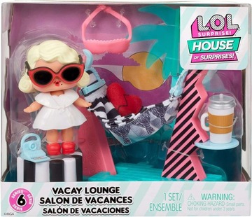 L.O.L. Surprise! Zestaw Leading Baby + wakacyjny salonik