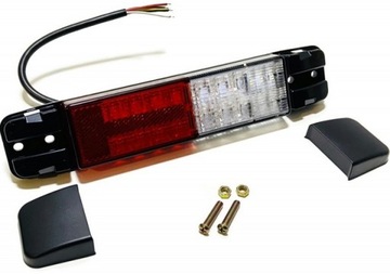 СВЕТОДИОДНЫЙ КОМБИНИРОВАННЫЙ ЗАДНИЙ ФОНАРЬ 5-ФУНКЦИОНАЛЬНЫЙ УЗКИЙ ПРОДОЛЬНЫЙ 12В 24В АВТОБУСНЫЙ ТРАКТОР