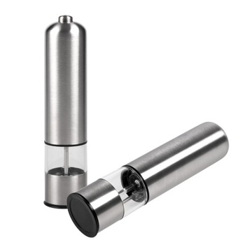 STALOWY MŁYNEK ELEKTRYCZNY DO PIEPRZU SOLI MOCNY