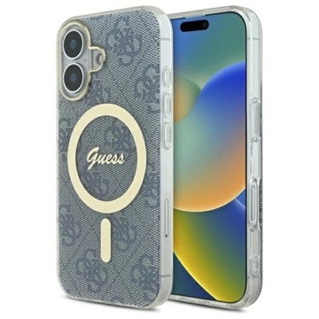 GUESS ETUI HARD CASE DO IPHONE 16 6.1 DO MAGSAFE Z 4G I IMPRINT TECHNOLOGIA