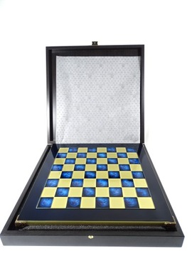 Эксклюзивные большие металлические шахматные фигуры Stauton; 36х36см