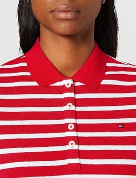 TOMMY HILFIGER DAMSKA KOSZULKA POLO BAWEŁNA XS