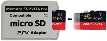 Адаптер SD2VITA PS Vita microSD карта micro micro SD-MS PS VITA+microSD 8 ГБ