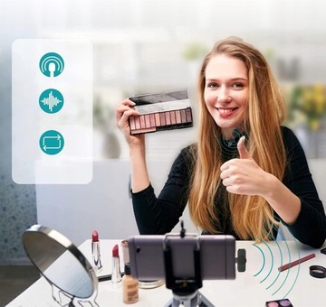BEZPRZEWODOWY 2X MIKROFON KRAWATOWY DLA IOS IPHONE