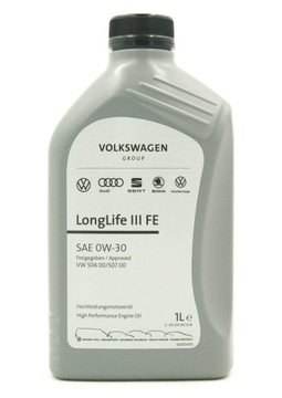 OLEJ VW VAG LONGLIFE III FE 0W30 1L 504.00/507.00