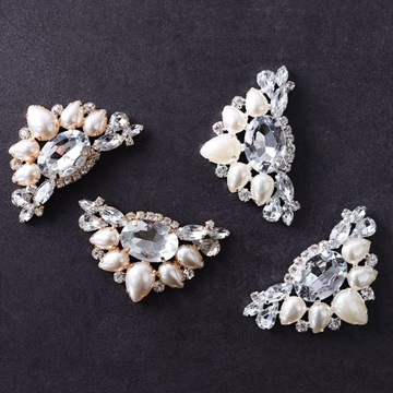 хрустальные украшения для обуви, горный хрусталь, имитация