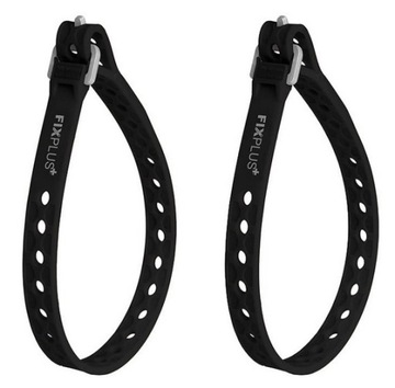 FixPlus 30cm pasek mocujący szer 1,2cm 2pak CZARNY