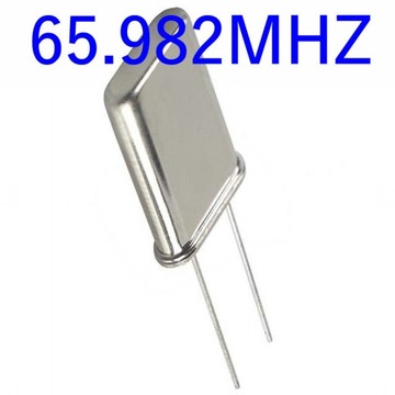 Oscylator rezonator kwarcowy 65.982MHZ HC-49U 1zt