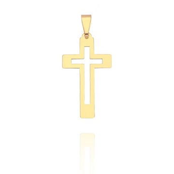 ZŁOTA ZAWIESZKA 585 krzyżyk 31mm