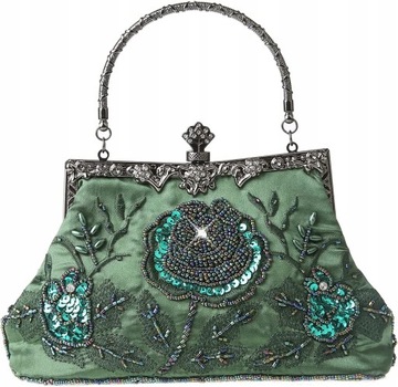 HAFT CEKINY WESELE CROSSBODY WIECZÓR TOREBKA