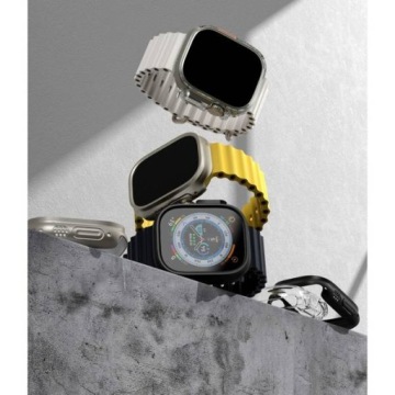 НАБОР RINGKE SLIM 2-PACK APPLE WATCH ULTRA 1 / 2 (49 ММ) ПРОЗРАЧНЫЙ и МАТОВЫЙ ЧЕРНЫЙ