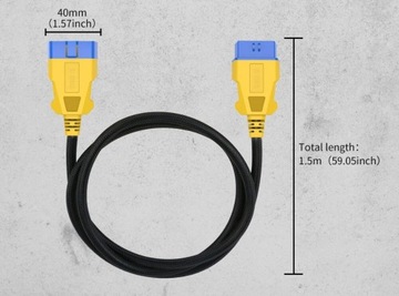 АДАПТЕР-УДЛИНИТЕЛЬ OBD 2 II 150см 1,5м