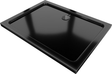 MEXEN FLAT BRODZIK PROSTOKĄTNY SLIM 90x80 CZARNY