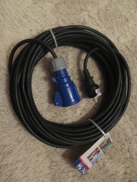 Przedłużacz kabel kempingowy przyczepy kamper 15m