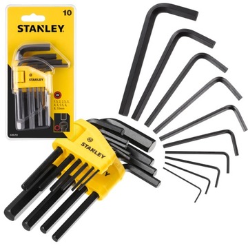 STANLEY 69-253 КЛЮЧИ ШЕСТИГРАННЫЕ IMBUS 1,5-10мм 10 шт.