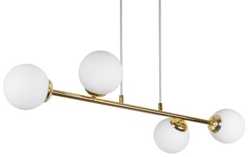 LAMPA WISZĄCA SUFITOWA ŻYRANDOL ZŁOTA KULE LED