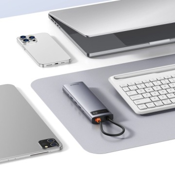 АДАПТЕР BASEUS-концентратор-разветвитель USB-C 11IN1 PD USB 3.0 HDMI RJ45 VGA SD 3,5 мм
