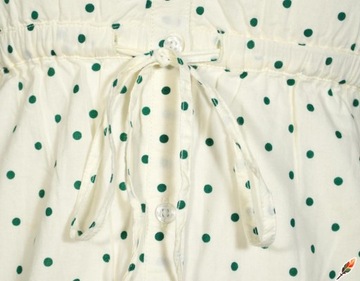 LEE sukienka polkadots white SMOCK DRESS _ S S