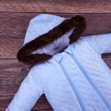 Комбинезон детский утепленный синий 80 12 м