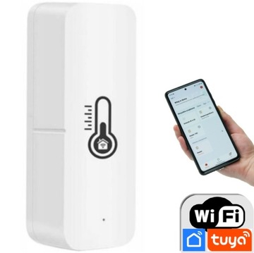 Czujnik temperatury wilgotności WiFi Tuya +baterie