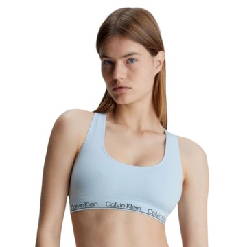 CALVIN KLEIN DAMSKI STANIK BIUSTONOSZ RACERBACK BRALETTE BŁĘKITNY r.L