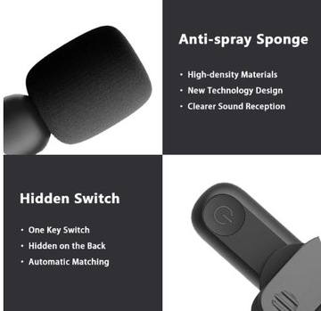 БЕСПРОВОДНОЙ 2X СВЯЗНОЙ МИКРОФОН ДЛЯ Type-C