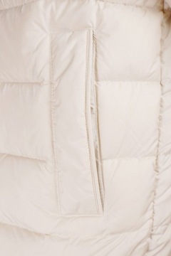 WOOLRICH Women's White Full Zip Padded Collared Puffer Down Parka Jacket Si