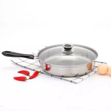 KOMPLET GARNKÓW STALOWYCH I PATELNIA Z POKRYWKAMI 12 ELEMENTÓW ZESTAW