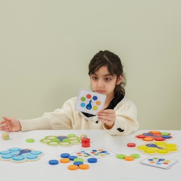 VIGA ДЕРЕВЯННАЯ ОБРАЗОВАТЕЛЬНАЯ ИГРА НА СООТВЕТСТВИЕ ЦВЕТОВ