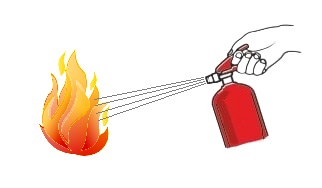 ABC/E GLORIA порошковый огнетушитель 6 кг + табличка + вешалка